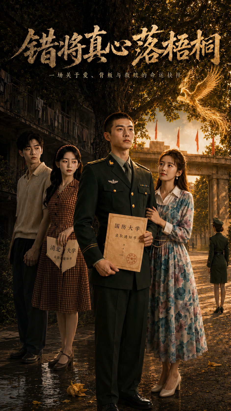 《错将真心落梧桐》海报